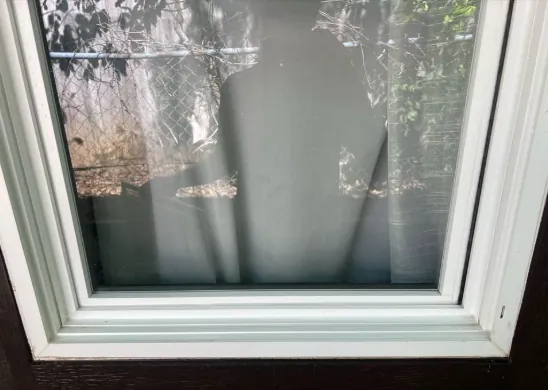 After window cleaning: Sill and track